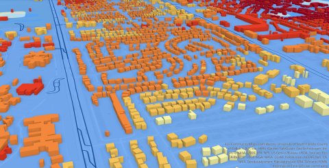 3D Scene of Storm Surge in Naples, FL